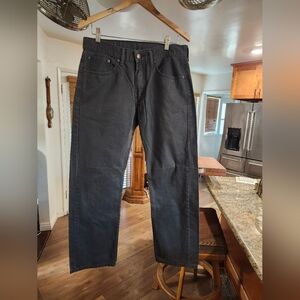 Levi's 505 Regular Fit Iron Stone Grey Denim Jeans In Size 32 x 30